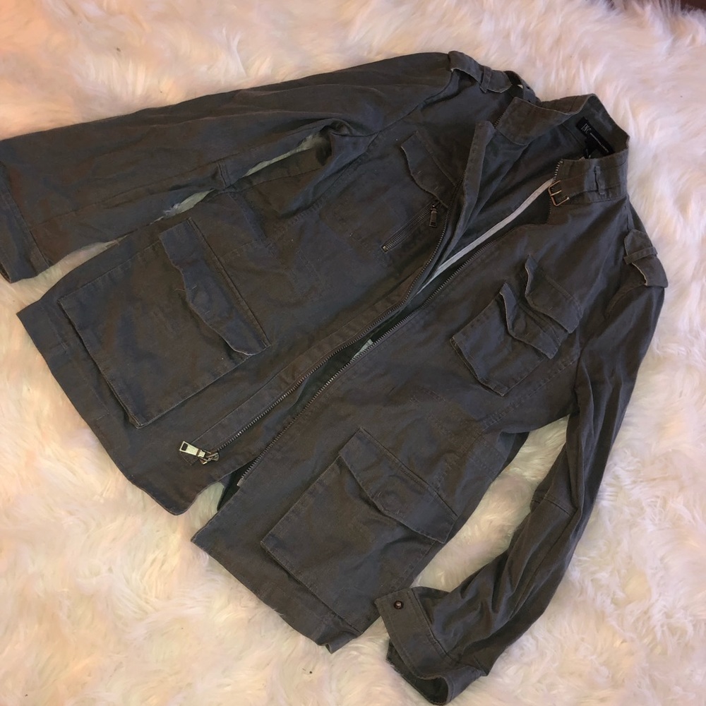 INC MILITARY JACKET